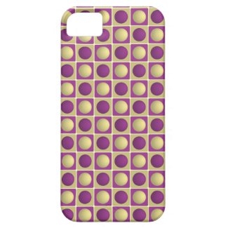 Buttons in Squares Purple iPhone 5 Case