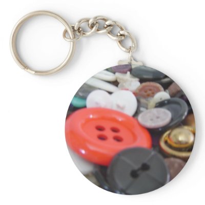 Buttons Keychain by seashell2
