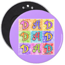 Buttons, Pins - DAD Pop Art buttons