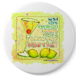 Buttons, Pins - Lemon Drop Martini