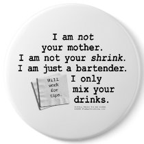 Buttons, Pins - Not Your Shrink by CocktailDiva Buttons, Pins - Not Your Shrink