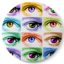 Buttons, Pins - Pop Art Eyes by PopArtDiva Buttons, Pins - Pop Art Eyes