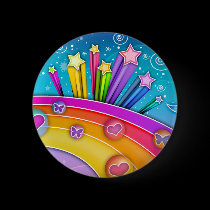 Buttons - RETRO POP ART SKY