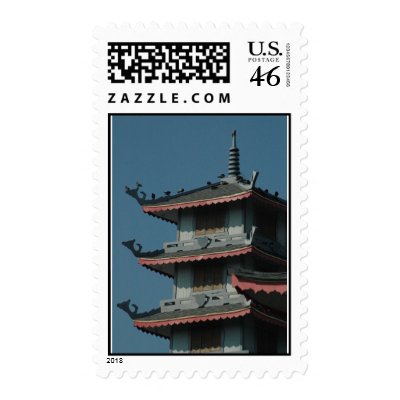 Buu Mon Temple Pagoda Stamps by buumontemple