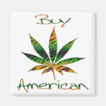 Buy American Colorful Pot Leaf Refrigerator Magnets