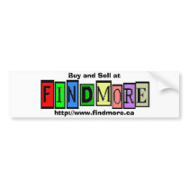 Buy and Sell at FindMore.ca bumper stickers by metotta Buy and Sell at FindMore.ca bumper stickers