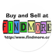 Buy and Sell at FindMore.ca stickers by metotta Buy and Sell at FindMore.ca stickers
