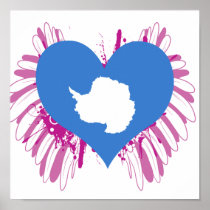 Buy Antarctica Flag Poster