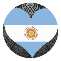 Buy Argentina Flag Round Stickers