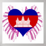 Buy Cambodia Flag Poster