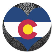 Buy Colorado Flag Round Stickers