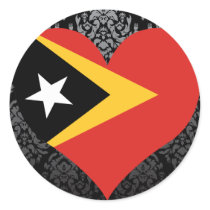 Buy East Timor Flag Round Sticker