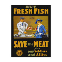 Buy Fresh Fish postcards by cowboyannie Buy Fresh Fish postcards
