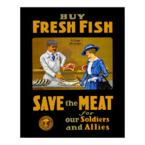 "Buy Fresh Fish" posters