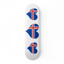 Buy Iceland Flag Skate Board Deck
