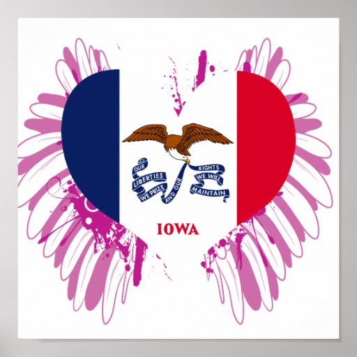 Buy Iowa Flag Print