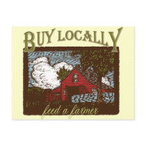 Buy Local, Feed a Farmer postcards