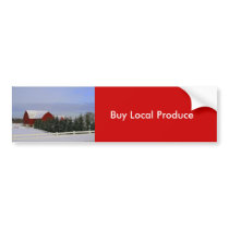 Buy Local Produce Bumper Sticker bumper stickers