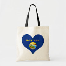 Buy Montana Flag Canvas Bags