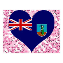 Buy Montserrat Flag Post Card
