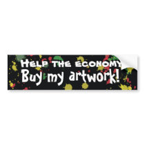 Buy My Artwork! bumper stickers by ArtsyRavenclaw Buy My Artwork! bumper stickers