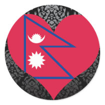 Buy Nepal Flag Round Sticker