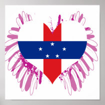 Buy Netherlands Antilles Flag Posters