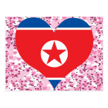 Buy North Korea Flag Post Cards