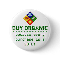 Buy Organic Pinback Buttons