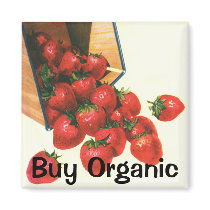 Buy Organic! magnets by YesterdayCafe Buy Organic! magnets
