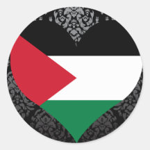 Buy Palestine Flag Round Stickers