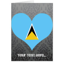 Buy Saint Lucia Flag Greeting Card
