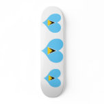Buy Saint Lucia Flag Skateboard