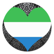 Buy Sierra Leone Flag Round Sticker