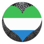 Buy Sierra Leone Flag Round Sticker