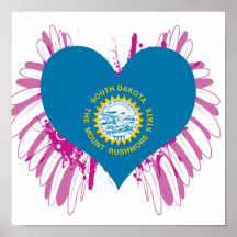 Buy South Dakota Flag Poster