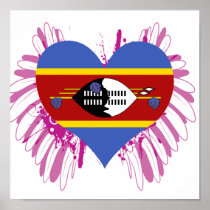 Buy Swaziland Flag Poster