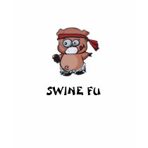 Buy SWINE FU! (The Swine Flu fighter). t-shirts