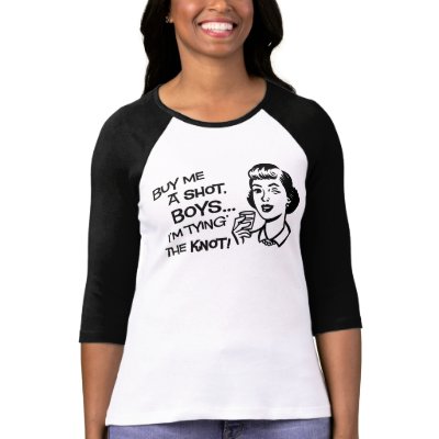 Buy the Bride a Shot Bachelorette Party T-Shirt
