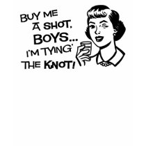 Buy the Bride a Shot Ladies Spaghetti Top (Fitted) t-shirts