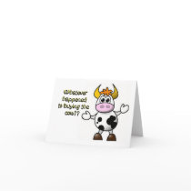 Buy the Cow Note Card