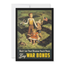 Buy War Bonds World War 2 Personalized Invites