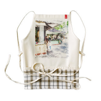 Buying items in these shops on the street zazzle HEART apron