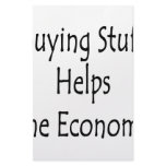 Buying Stuff Helps The Economy Stationery Design