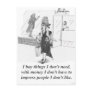 Buying Things, Shopping Lady Post Card