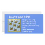 Buzz Buzz Baby Shower Customized Photo Card