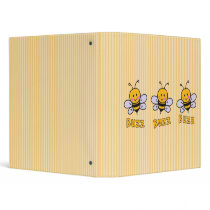 Buzz Buzz Bee Vinyl Binder