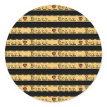 Buzz Buzz Buzz Bumble Bee Stripes Sticker