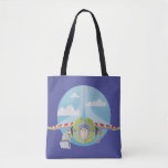 Buzz Lightyear Flying Despeckled Retro Graphic Tote Bag