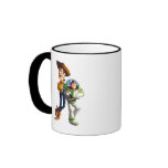 Buzz Lightyear & Woody standing back to back mugs